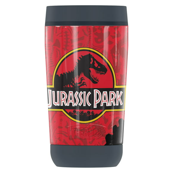 Jurassic Park Red T-Rex Pattern Logo THERMOS STAINLESS KING Stainless Steel Travel Tumbler 16oz Vacuum insulated & Double Wall 